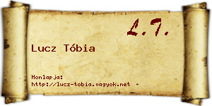 Lucz Tóbia névjegykártya